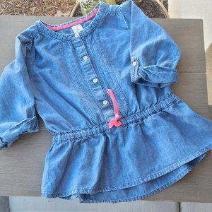 Carter's Chambray L/S Shirt For Toddlers Size 3T